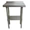 Bk Resources Work Table Stainless Steel Undershelf, Plastic feet 1.5" Riser 24"x18" SVTR-1824 - alternate 8